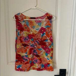 Jaipur colorful floral sleeveless tank top